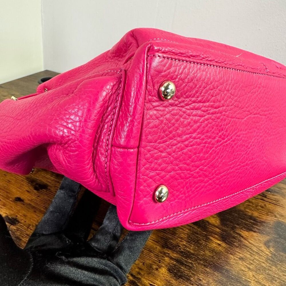 Jimmy Choo Hot Pink Leather Shoulder Bag - Picture 12 of 16
